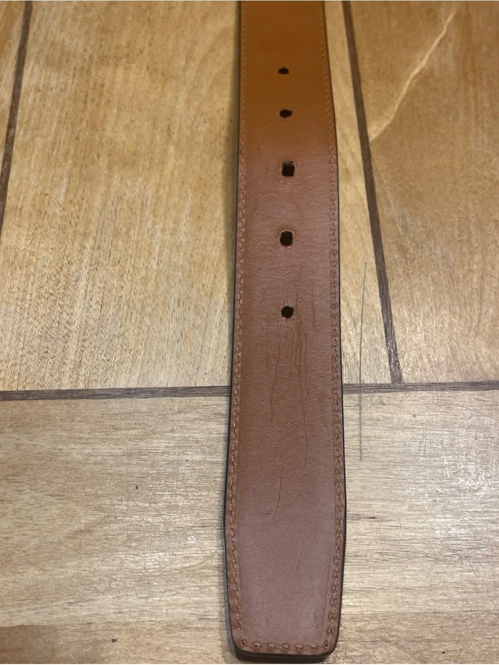 Magnanni Carbon Leather Belt with Silver Buckle Made in Spain Size 34 Black